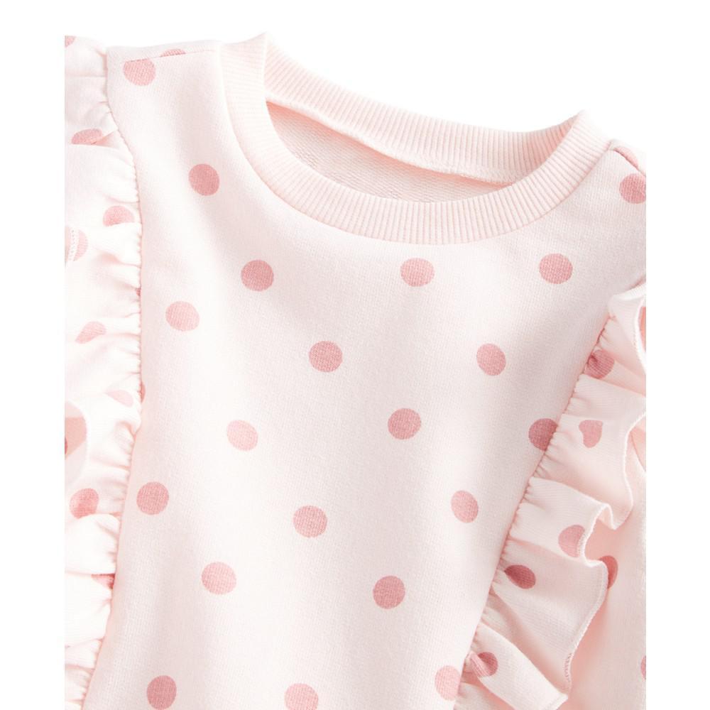 商品First Impressions|Baby Girls 2-Pc. Dot-Print Ruffle Top & Pants Set, Created for Macy's,价格¥90,第5张图片详细描述