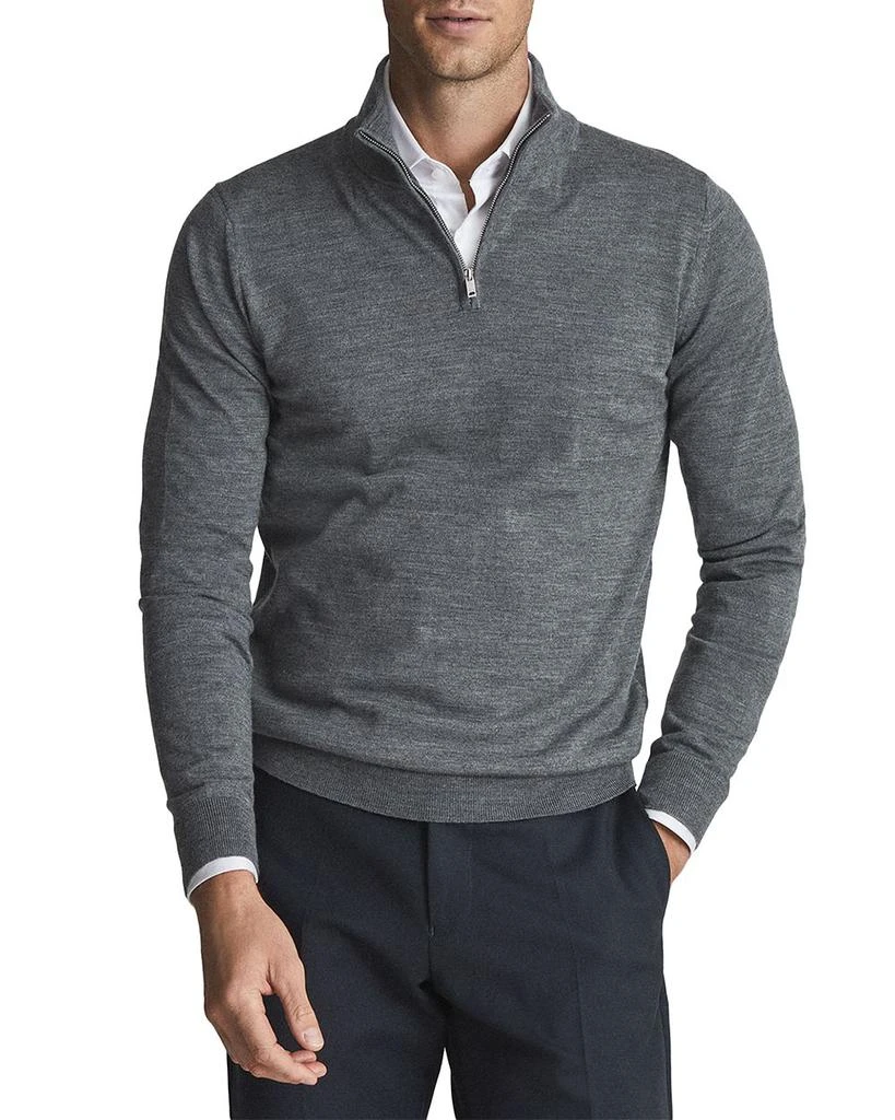 商品REISS|Blackhall Merino Funnel Neck Half Zip Pullover,价格¥1194,第1张图片