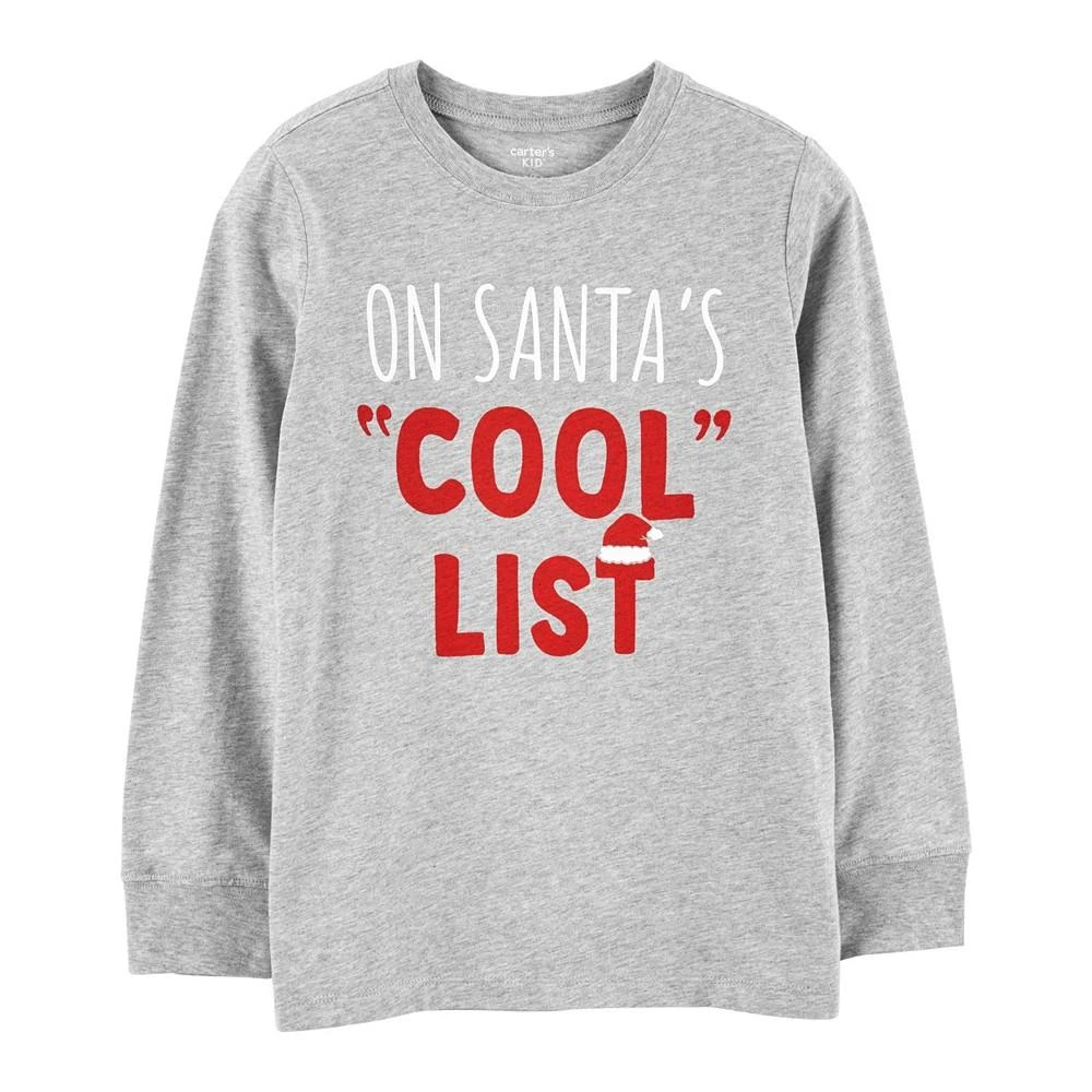 商品Carter's|Big Boys Santa's Cool List Jersey T-shirt,价格¥60,第1张图片