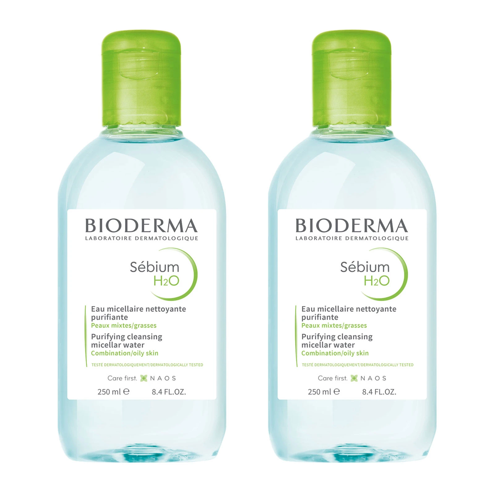 商品Bioderma|BIODERMA 贝德玛 净妍控油洁卸妆肤液液 两瓶装 2x250ml,价格¥146,第1张图片