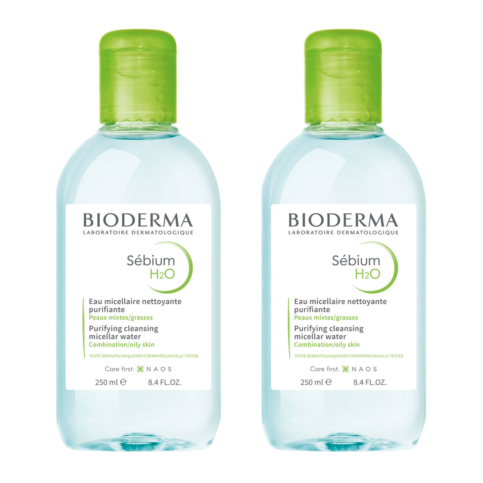 商品Bioderma|BIODERMA 贝德玛净妍控油洁卸妆肤液液两瓶装2x250ml,价格¥125,第1张图片