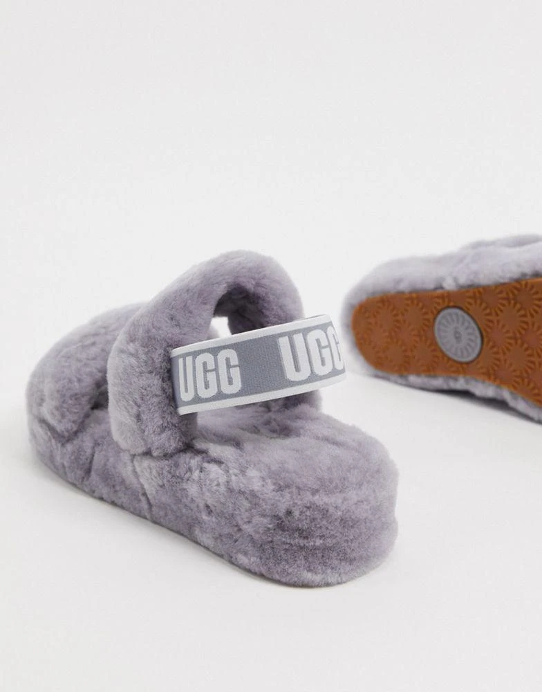 商品UGG|UGG Oh Yeah logo double strap sandals in soft amethyst,价格¥773,第4张图片详细描述