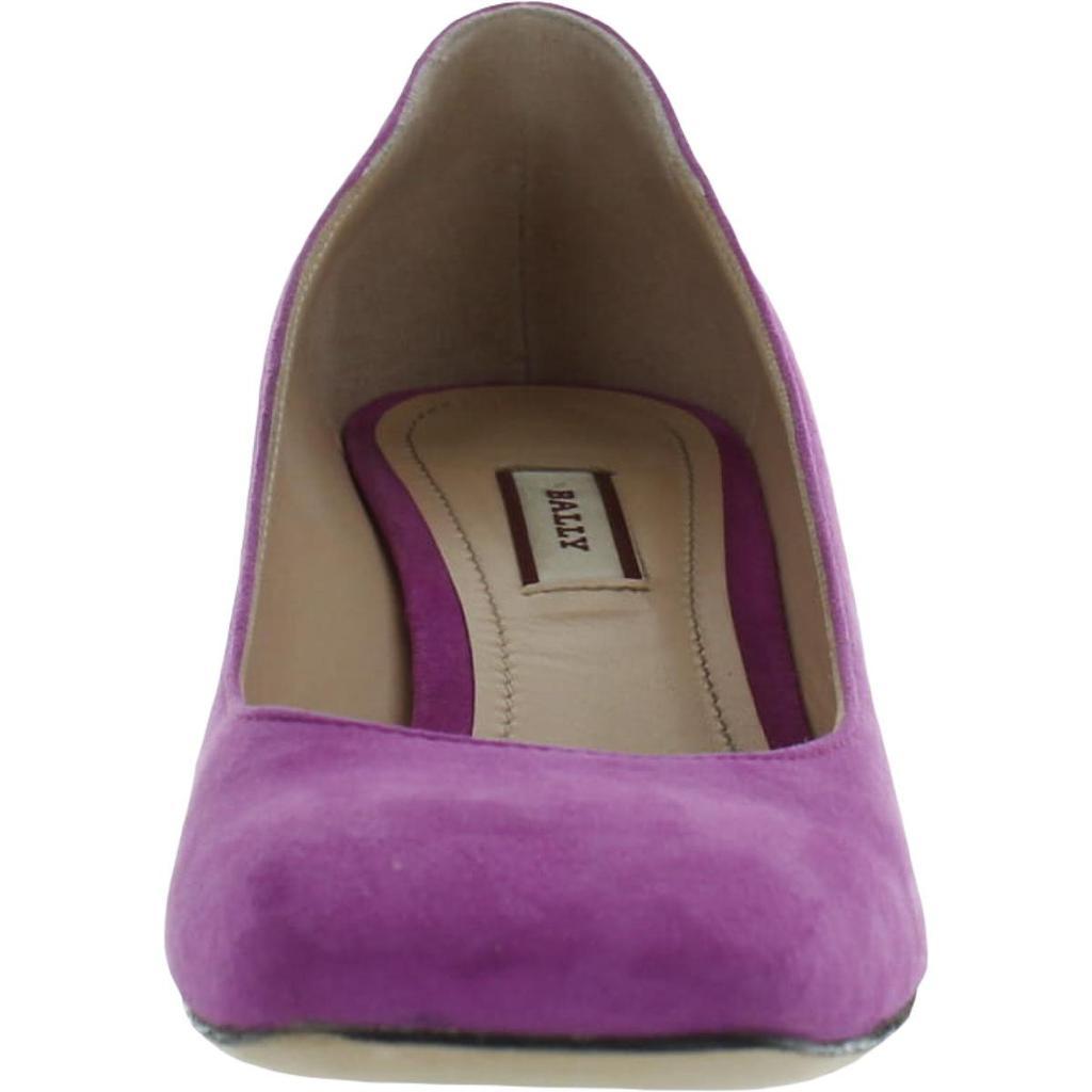 商品Bally|Bally Womens Emily Suede Square Toe Pumps,价格¥1339,第5张图片详细描述