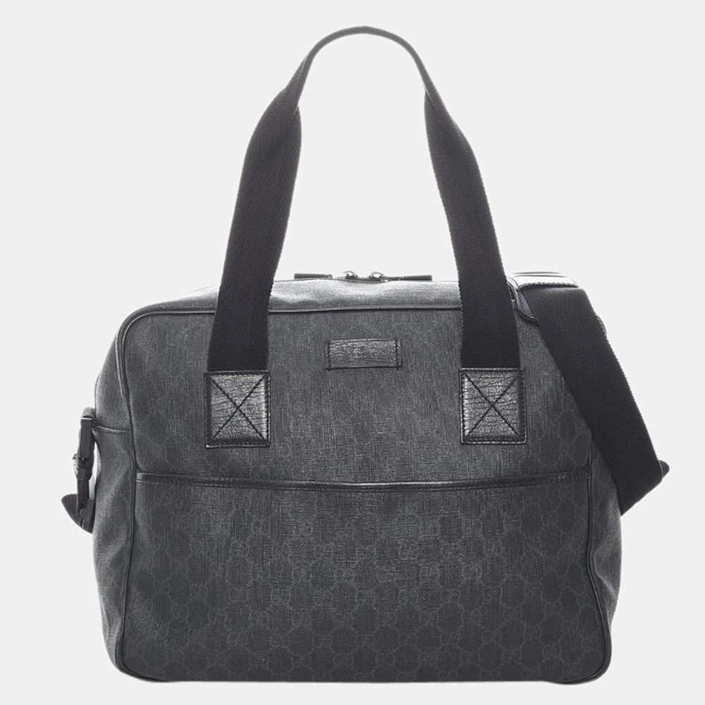 商品[二手商品] Gucci|Gucci Black GG Supreme Duffle Bag,价格¥5244,第1张图片