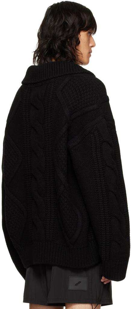 Black Argyle Sweater商品第3张图片规格展示