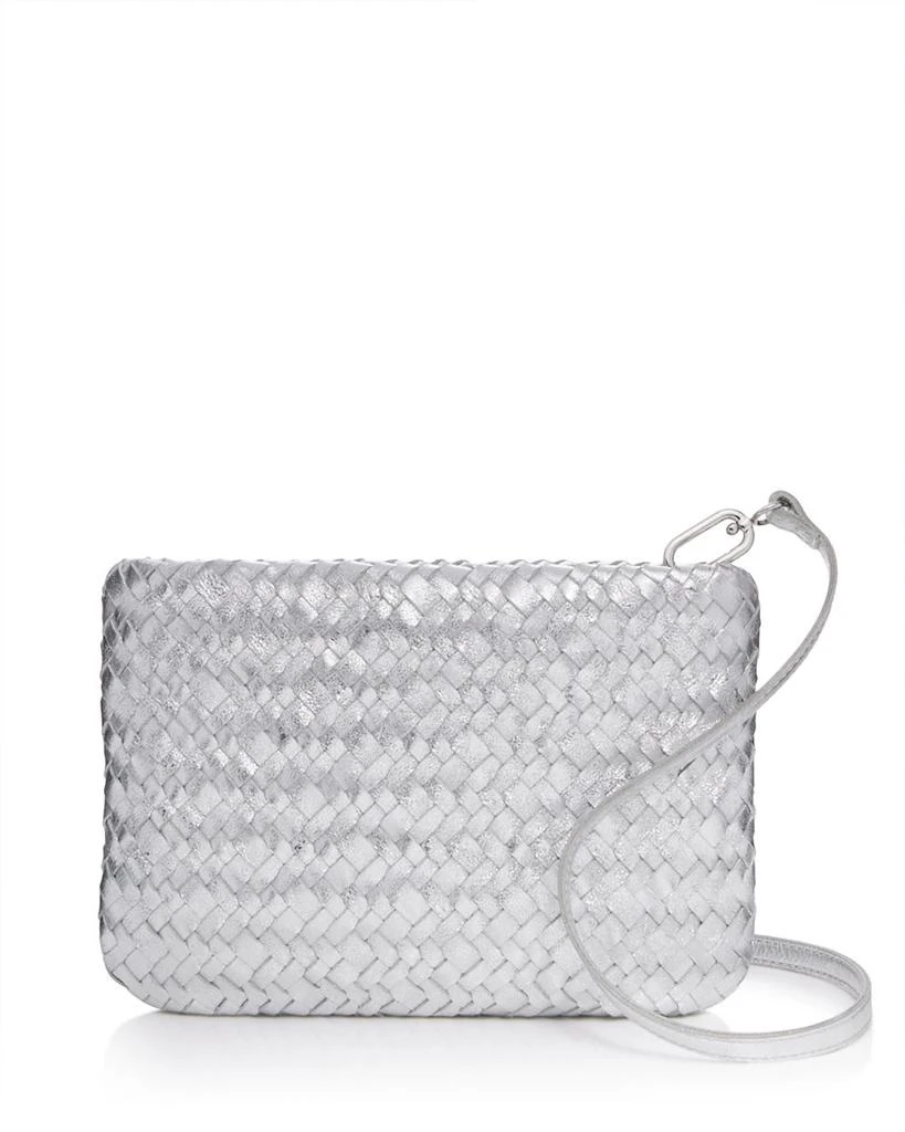 商品Madewell|The Puff Crossbody Bag in Woven Metallic Leather,价格¥931,第1张图片