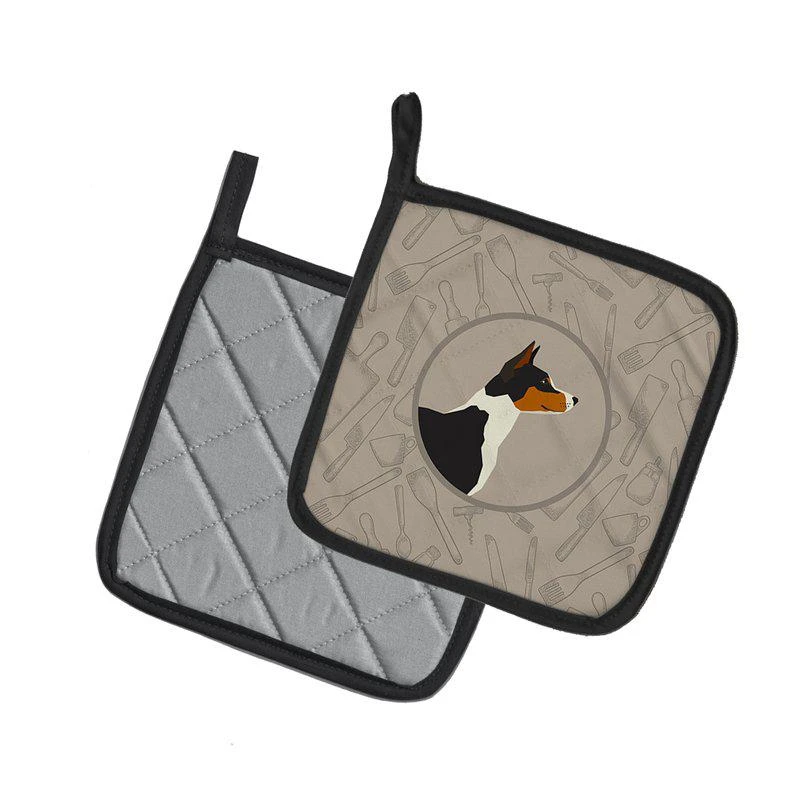 商品Caroline's Treasures|Basenji In the Kitchen Pair of Pot Holders,价格¥170,第2张图片详细描述