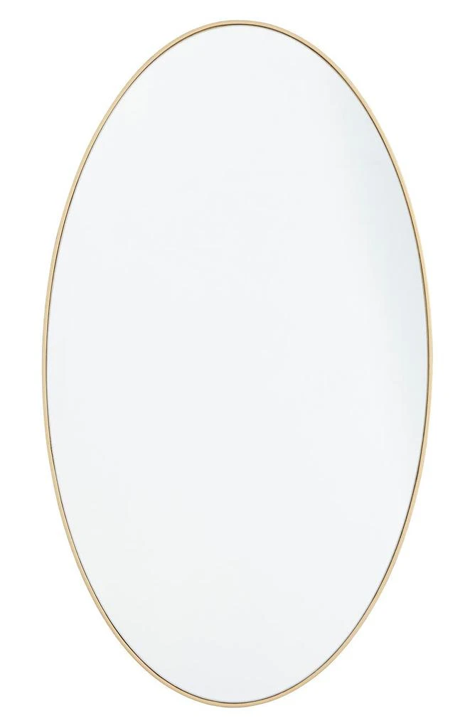 商品GINGER BIRCH STUDIO|Gold Wood Oval Wall Mirror,价格¥867,第1张图片