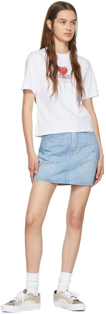 商品FRAME|Blue 'Le Italien' Mini Skirt,价格¥786,第6张图片详细描述