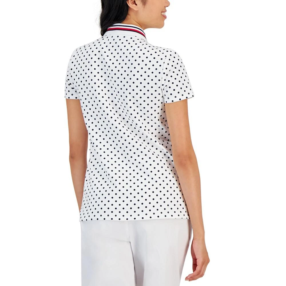 商品Tommy Hilfiger|Women's Dotted Polo Shirt,价格¥307,第3张图片详细描述