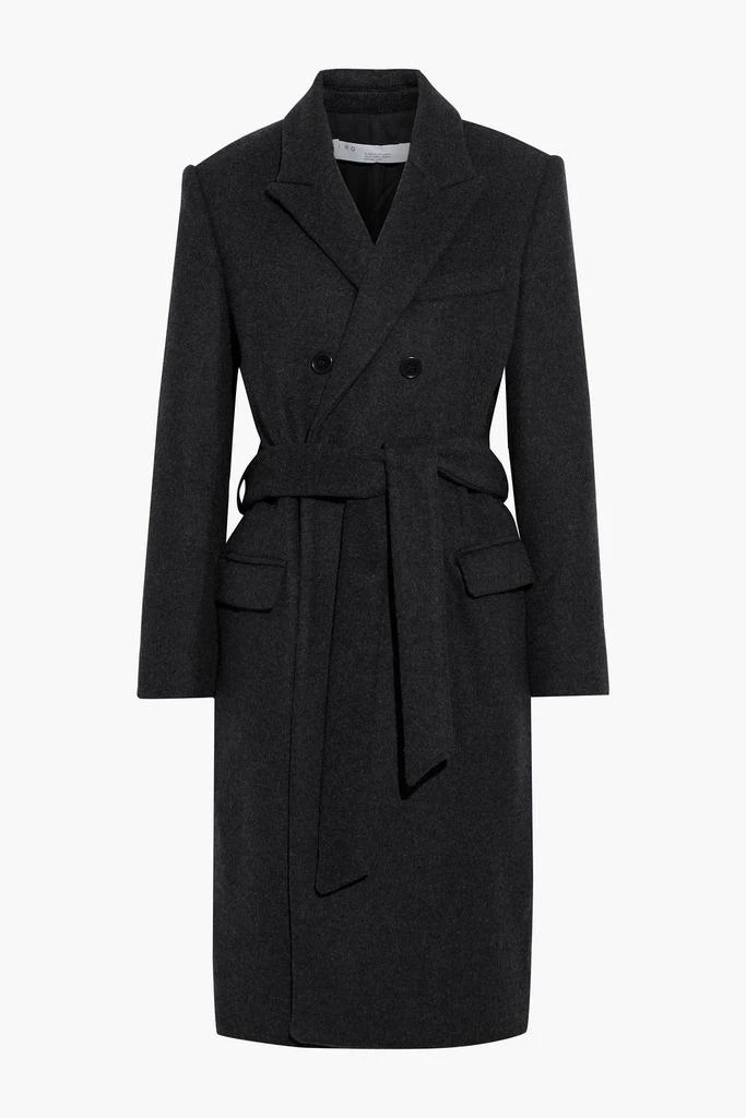 商品IRO|Irois double-breasted belted wool-blend felt coat,价格¥1731,第1张图片