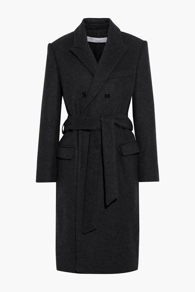 商品IRO|Irois double-breasted belted wool-blend felt coat,价格¥1720,第1张图片