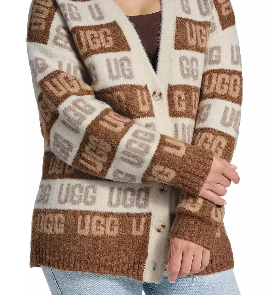 商品UGG|UGG Women's Button-Front Graphic Logo Cardigan,价格¥1041,第3张图片详细描述