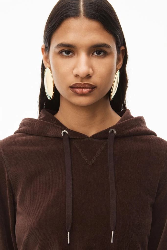 LOGO CROPPED HOODIE IN STRETCH CORDUROY 商品