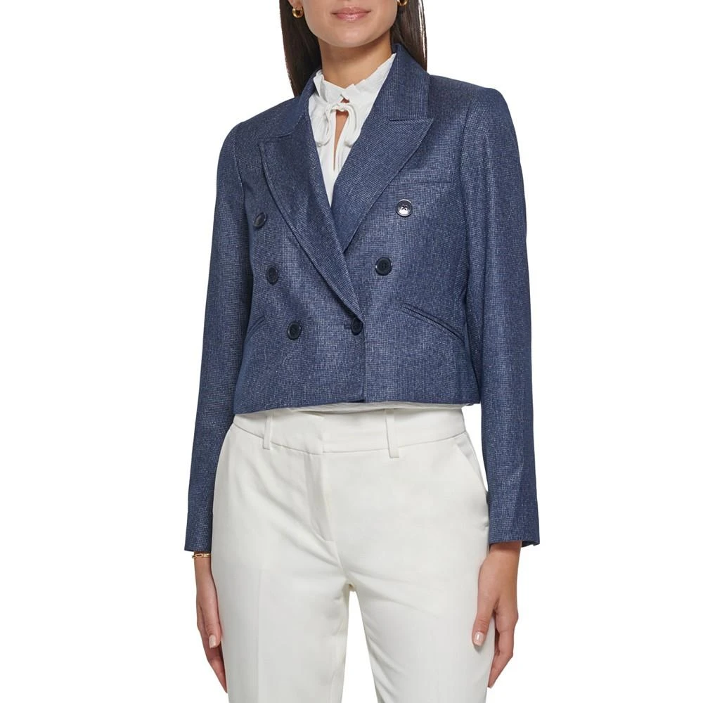 商品Tommy Hilfiger|Women's Cropped Double-Breasted Blazer,价格¥1034,第1张图片