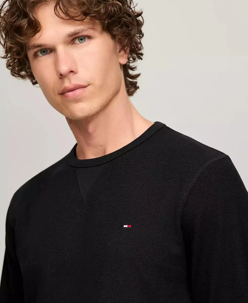 商品Tommy Hilfiger|Men's Waffle-Knit Long-Sleeve Crewneck Thermal Top,价格¥205,第2张图片详细描述