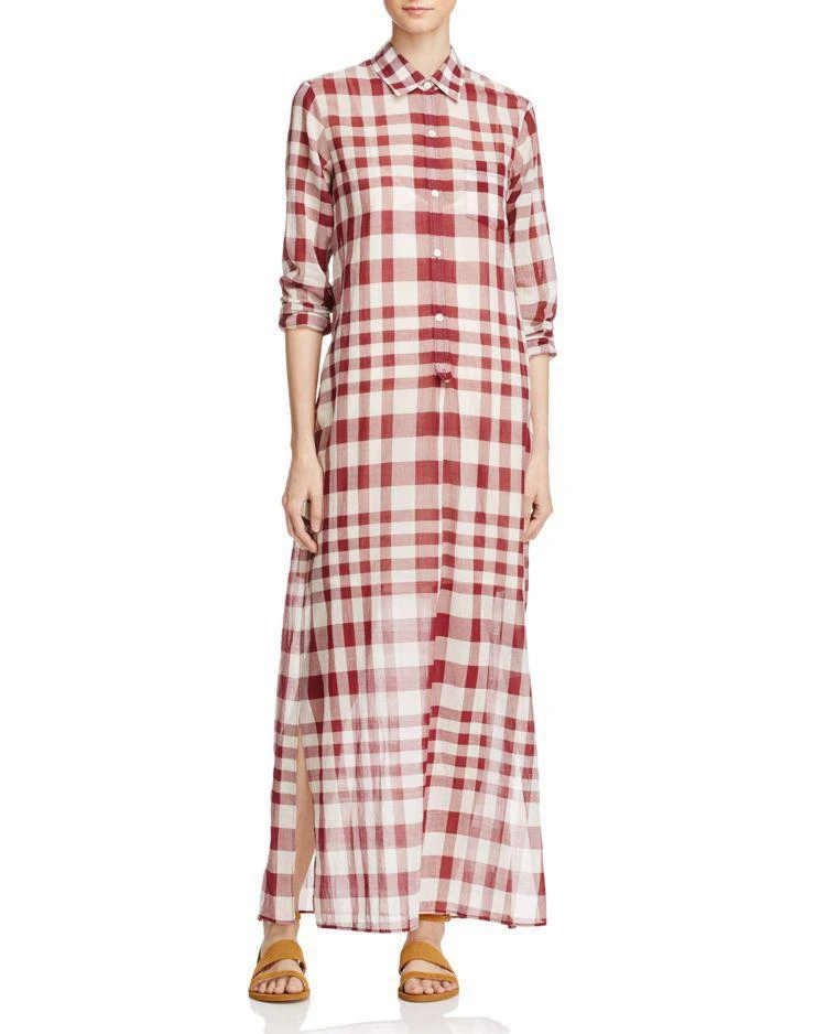 商品Theory|Jinniefield Cotton Plaid Shirt Dress,价格¥1182,第1张图片