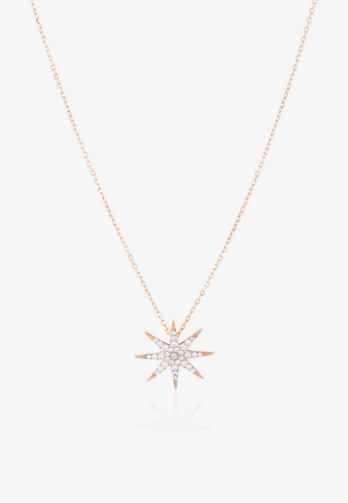 商品Falamank|Sparkle Collection Necklace in 18-karat Rose Gold with White Diamonds,价格¥8653,第1张图片