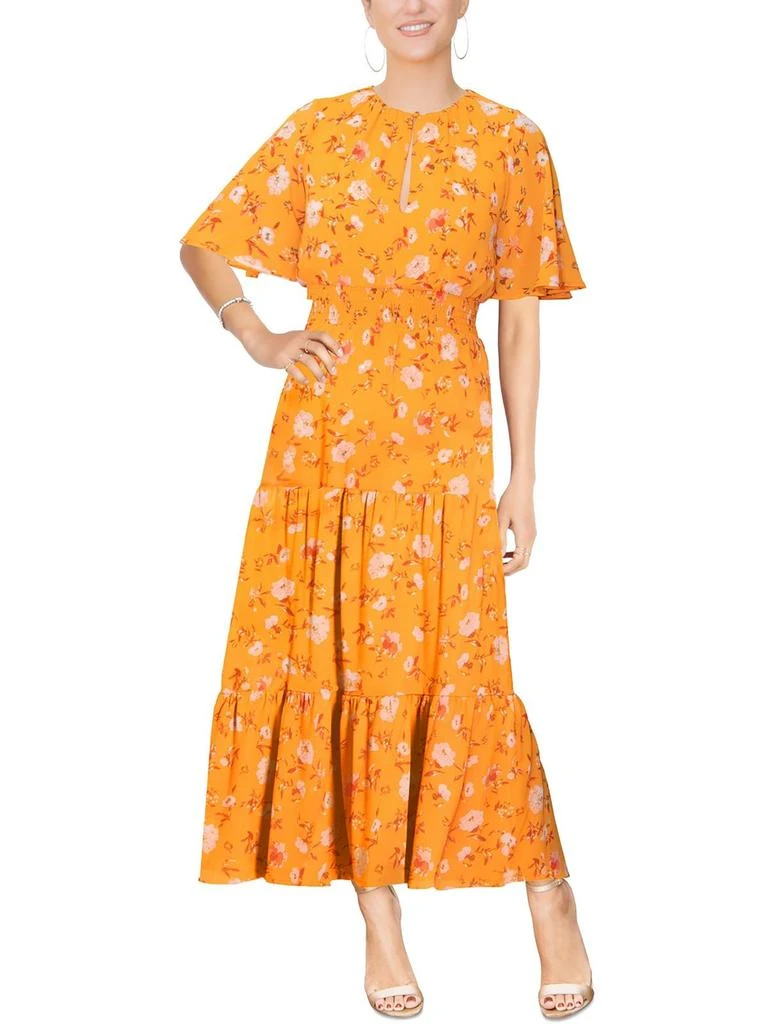 商品RACHEL Rachel Roy|Womens Chiffon Smocked Maxi Dress,价格¥451,第1张图片