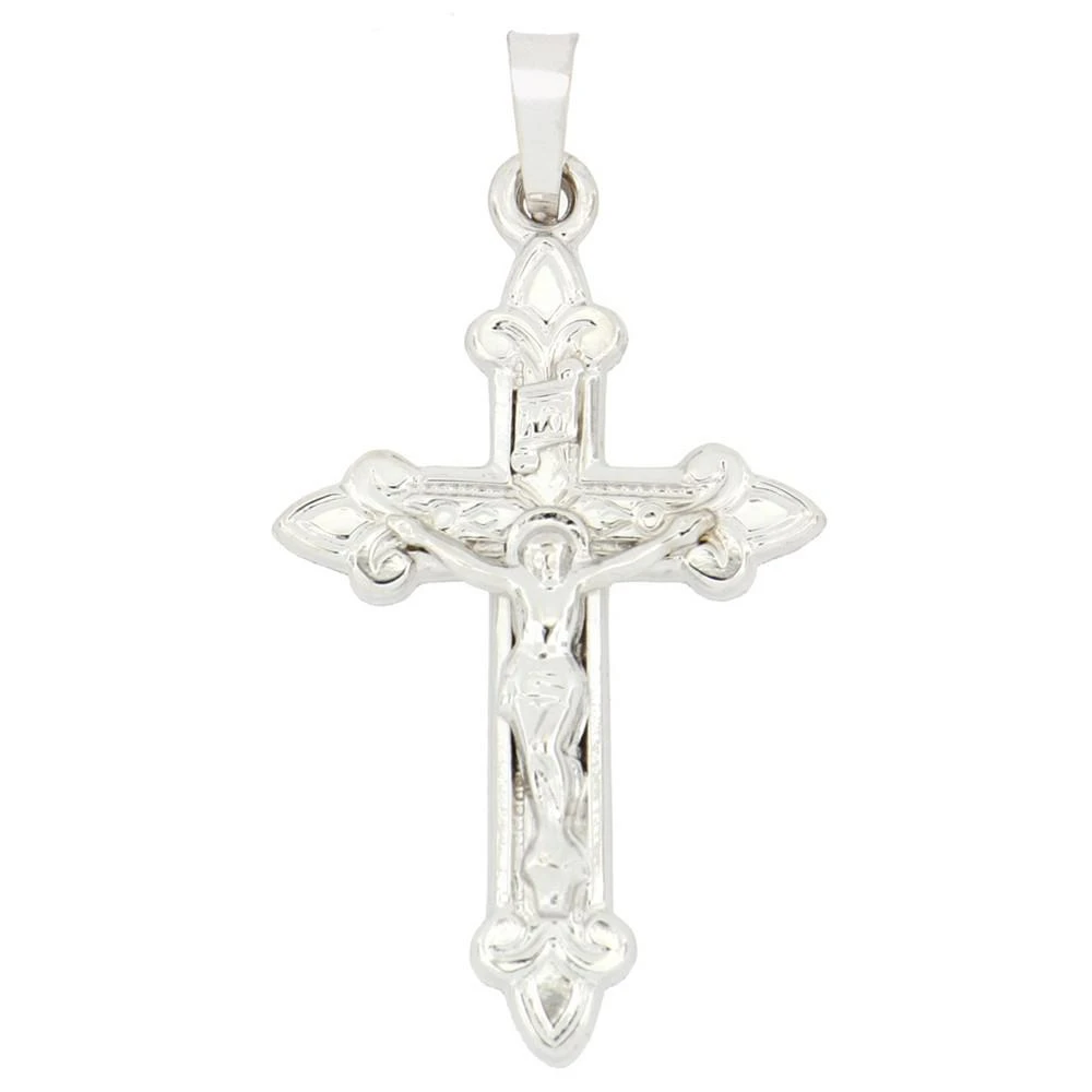 商品Macy's|Crucifix Cross Pendant in 14k White Gold,价格¥2290,第1张图片