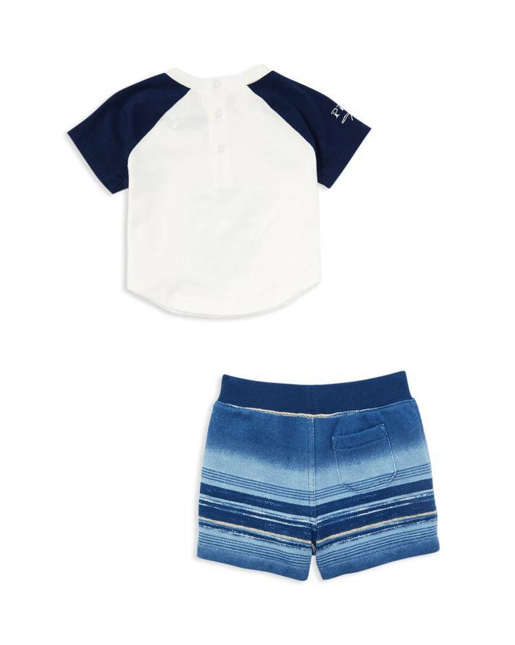 商品Ralph Lauren|Boys' Nautical Tee & Striped Terry Shorts Set - Baby,价格¥156,第2张图片详细描述