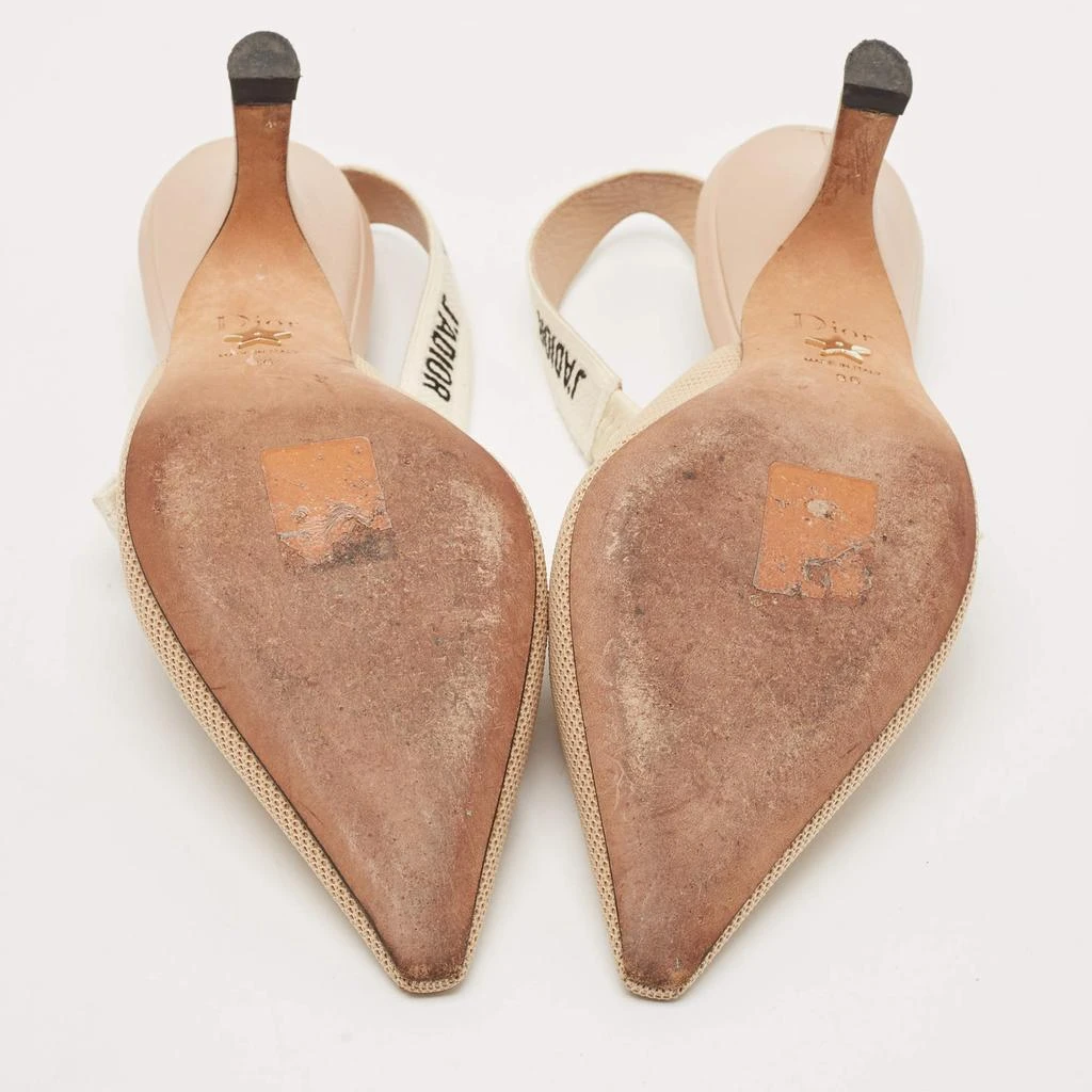 Dior Beige Canvas J'Adior Slingback Pumps Size 36 商品