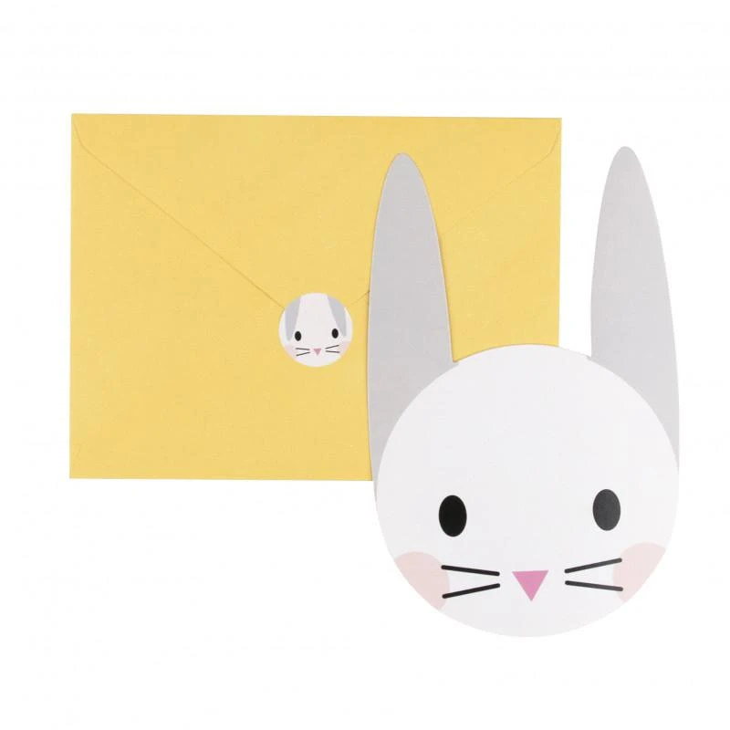 商品My Little Day|Rabbit party invitation candles napkins plates and cups set,价格¥266,第2张图片详细描述