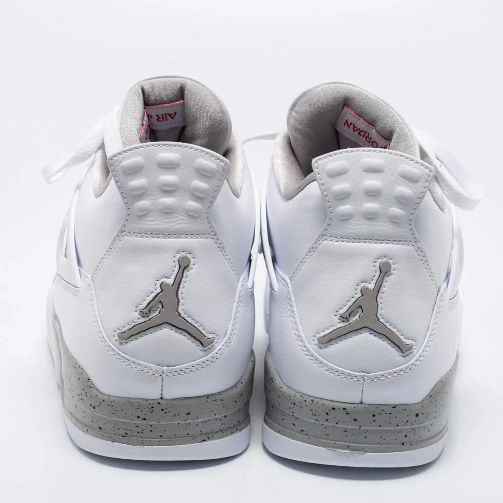 商品Jordan|Air Jordan 4 Retro 'White Oreo' Leather Lace Up Sneakers Size 49.5,价格¥3256,第5张图片详细描述