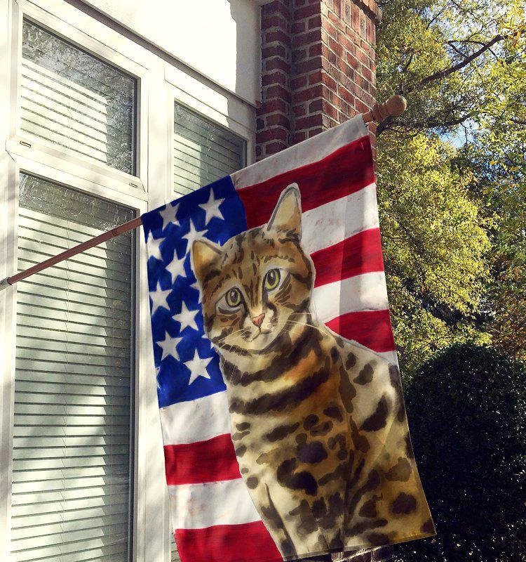 商品Caroline's Treasures|28 x 40 in. Polyester Bengal USA Patriotic Flag Canvas House Size 2-Sided Heavyweight,价格¥325,第2张图片详细描述