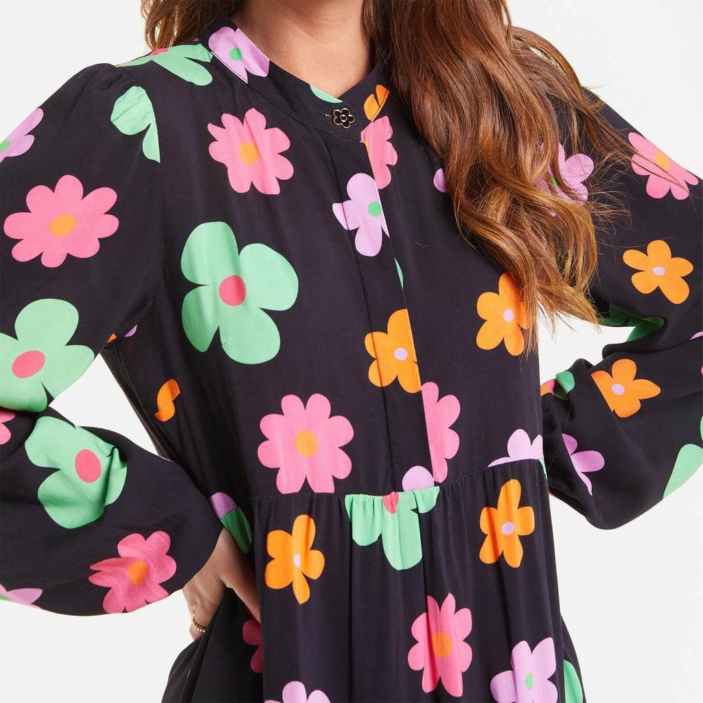 商品The Hut|Never Fully Dressed Women's Retro Daisy Panel Dress - Black,价格¥103,第3张图片详细描述