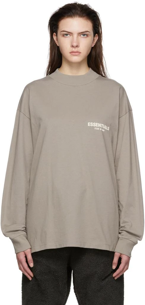 商品Essentials|Taupe Cotton T-Shirt,价格¥142,第1张图片