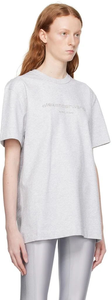 商品Alexander Wang|女式 灰色亮片T恤,价格¥1227,第2张图片详细描述