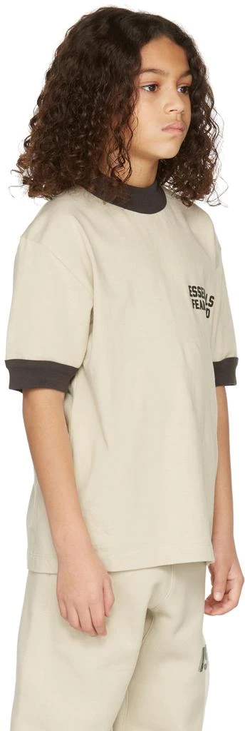 商品Essentials|Kids Beige Ringer T-Shirt,价格¥187,第3张图片详细描述