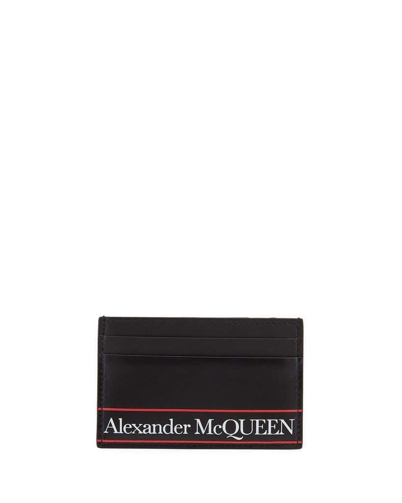 商品Alexander McQueen|Men's Logo Leather Card Case,价格¥1537,第1张图片