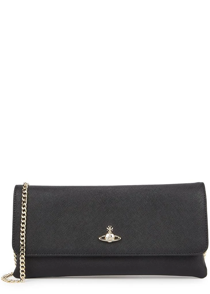 商品Vivienne Westwood|Black saffiano leather clutch,价格¥2358,第1张图片