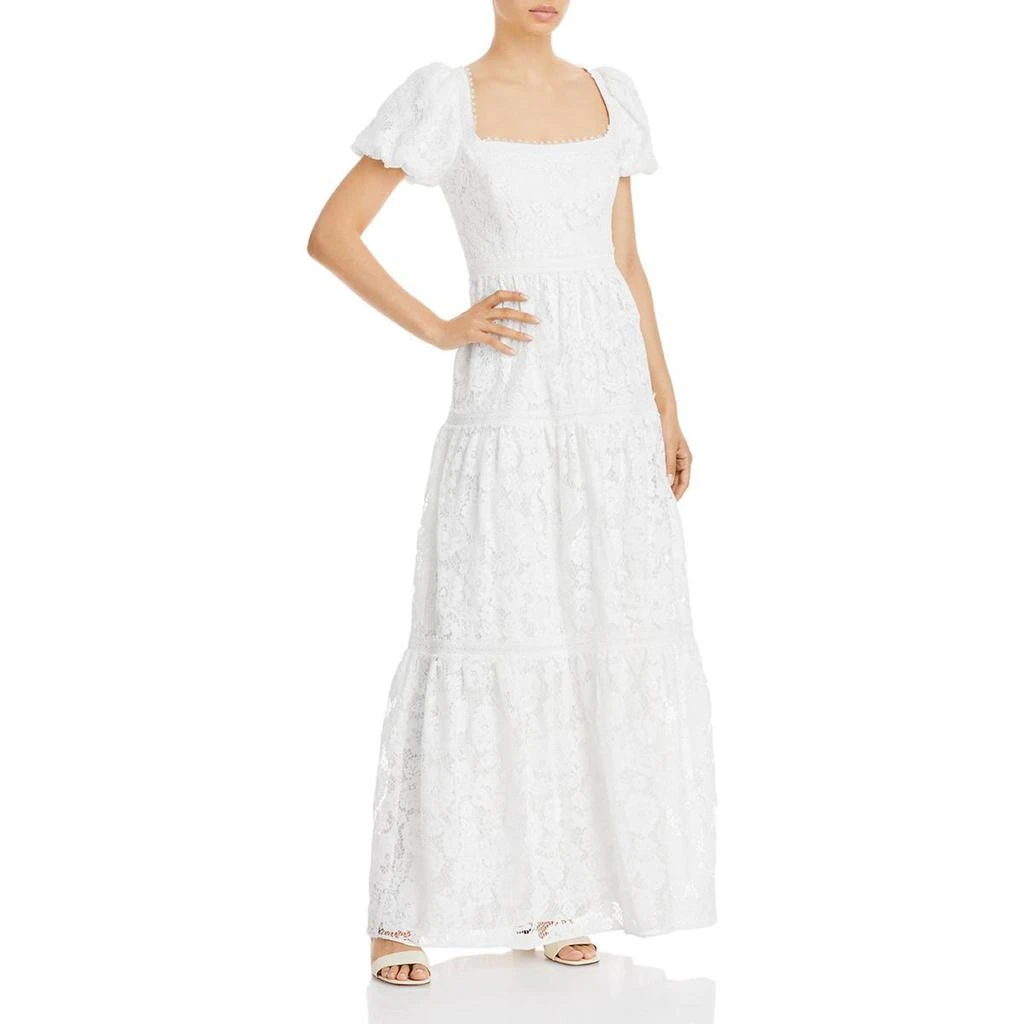 商品AQUA|Aqua Womens Lace Tiered Evening Dress,价格¥253,第1张图片