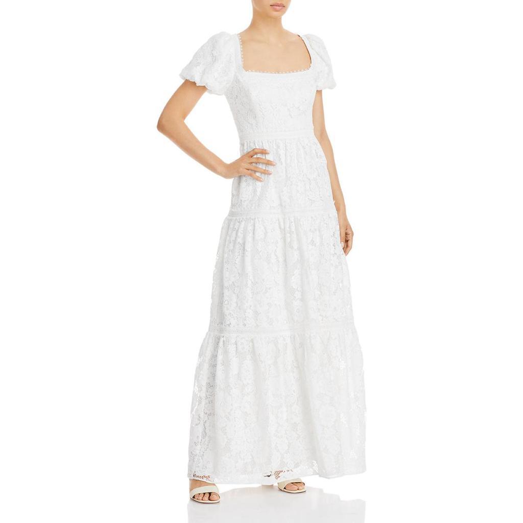 商品AQUA|Aqua Womens Lace Tiered Evening Dress,价格¥373,第1张图片