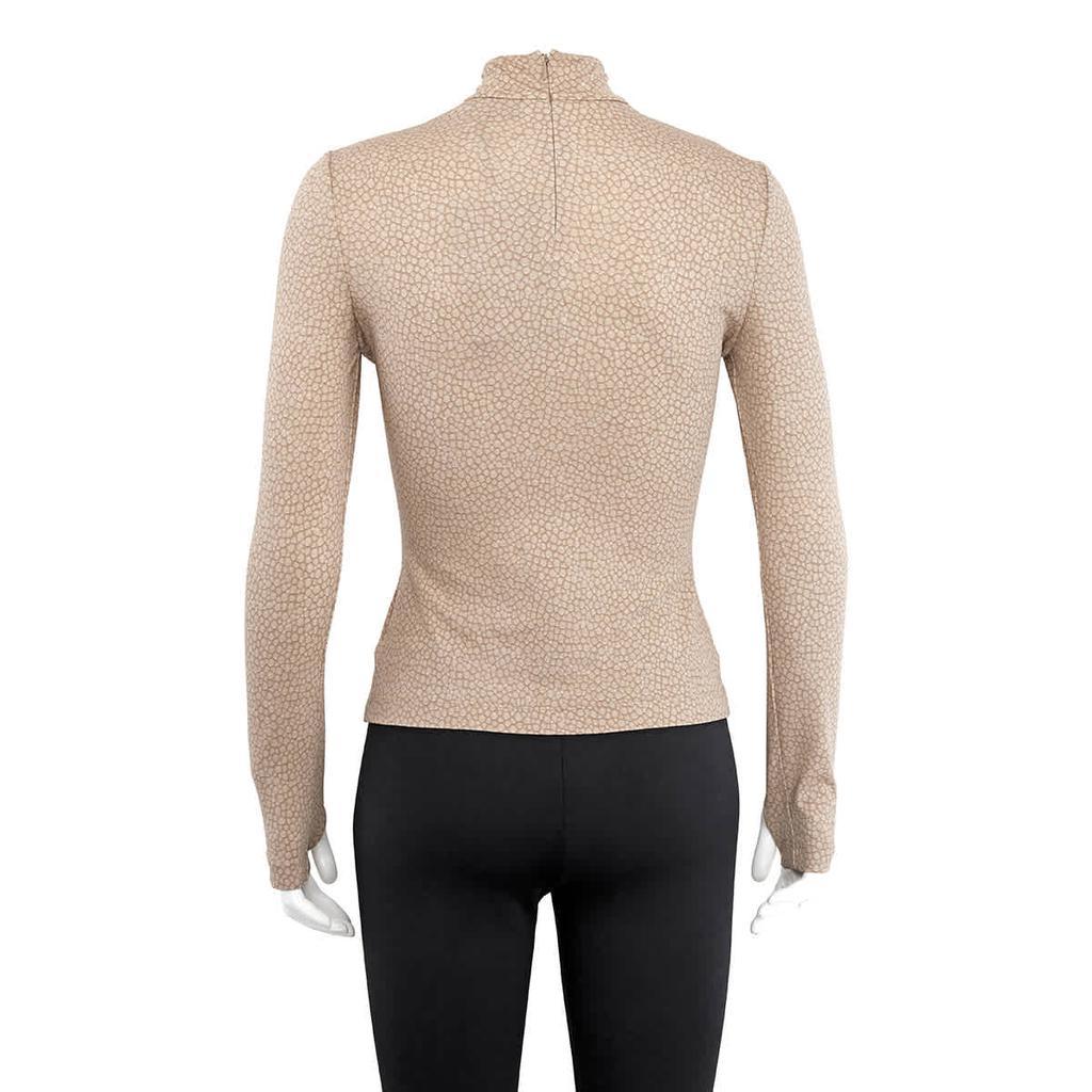 商品Burberry|Burberry Beige Fish Scale Stretch Turtleneck, Size Large,价格¥4078,第5张图片详细描述