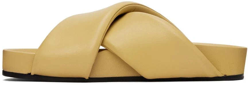 商品Jil Sander|Beige Padded Slides,价格¥1480,第3张图片详细描述