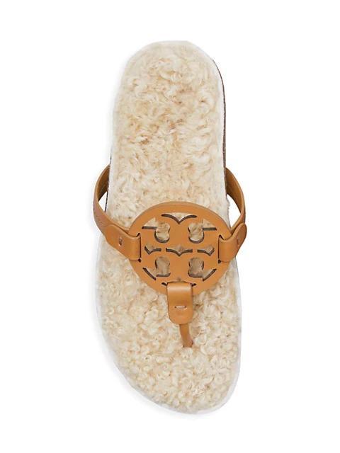 商品Tory Burch|Miller Cloud Shearling Sandals,价格¥611,第5张图片详细描述