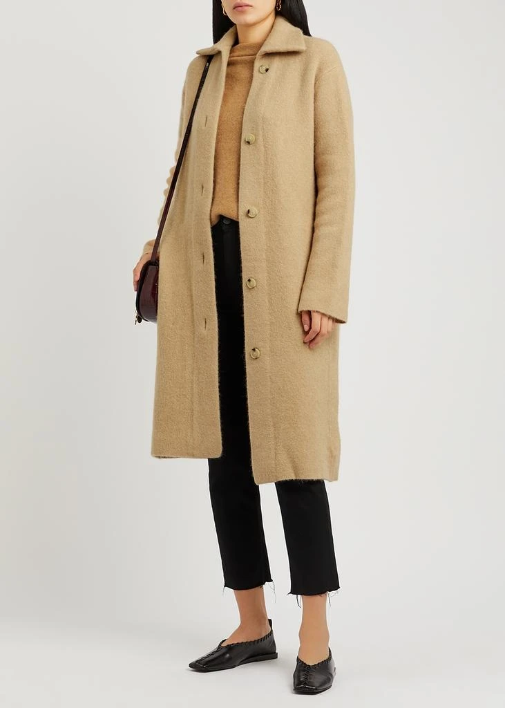 商品Vince|Sand brushed-knit coat,价格¥2246,第4张图片详细描述