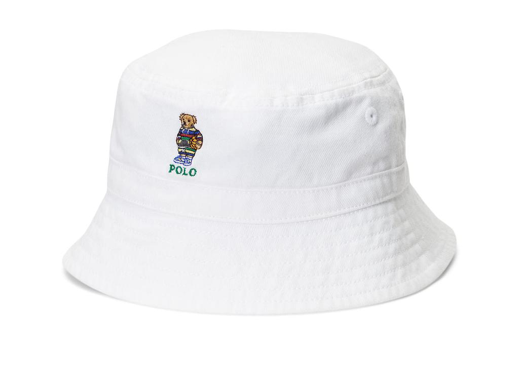 Polo Bear Cotton Twill Bucket Hat (Infant)商品第1张图片规格展示