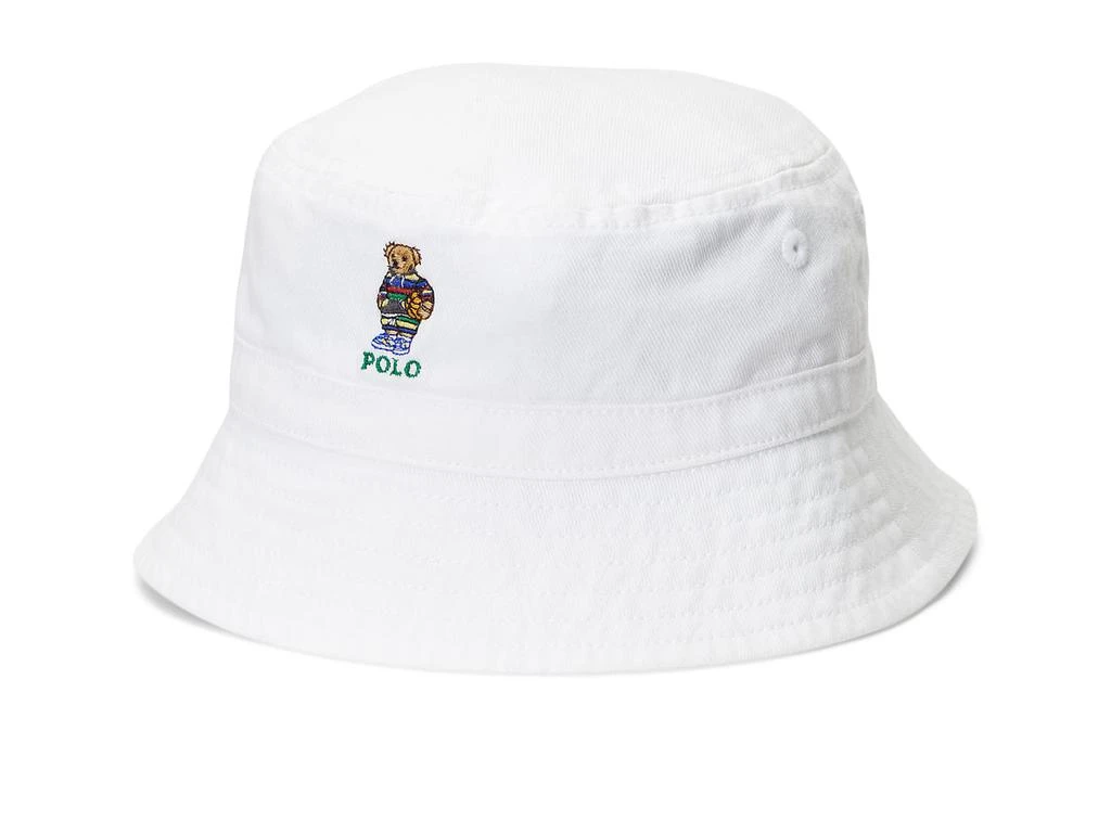 商品Ralph Lauren|Polo Bear Cotton Twill Bucket Hat (Infant),价格¥177,第1张图片