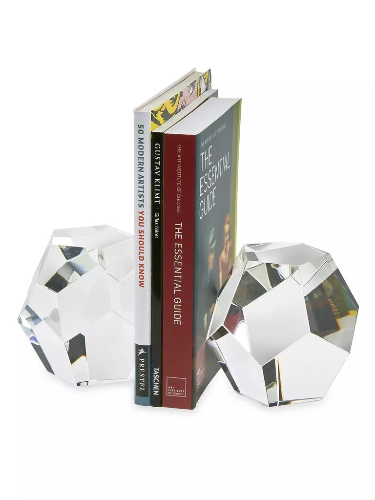 商品Tizo|Clear Crystal Faceted Diamond Bookends,价格¥1627,第1张图片