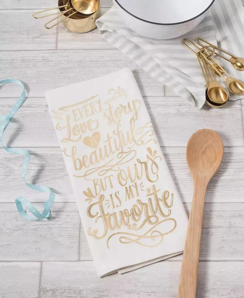 商品Design Imports|Love Story Printed Dishtowel Set of 2,价格¥118,第4张图片详细描述