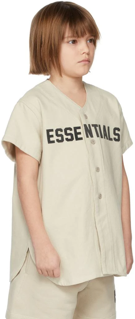 商品Essentials|Kids Beige Cotton Baseball T-Shirt,价格¥261,第3张图片详细描述