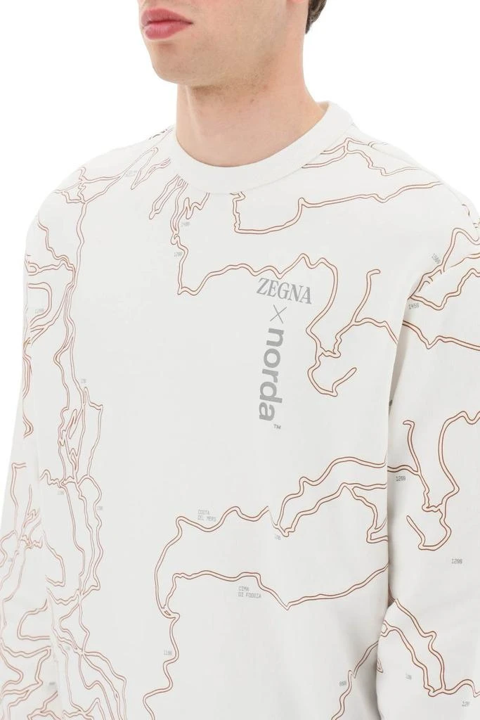 商品Zegna|Ermenegildo Zegna X Norda Graphic-Printed Crewneck Sweatshirt,价格¥5061,第4张图片详细描述