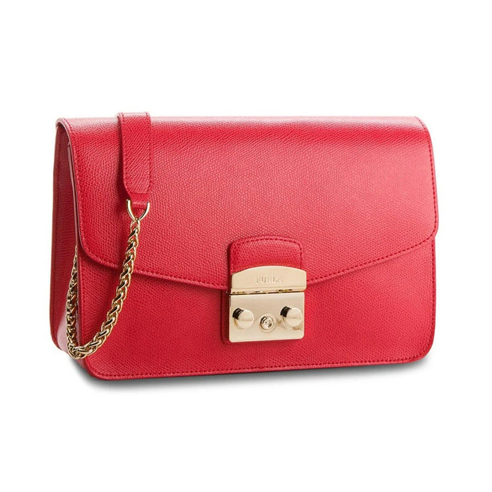 商品[国内直发] Furla|Furla 芙拉 女士红色链条单肩包 972393,价格¥519,第1张图片