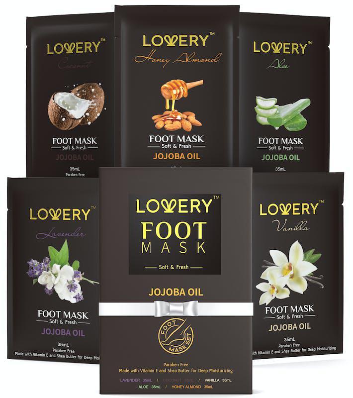 商品Lovery|Lovery Deep Conditioning Foot Masks with Vitamine E, Shea Butter & Jojoba Oil 5pk,价格¥294,第1张图片