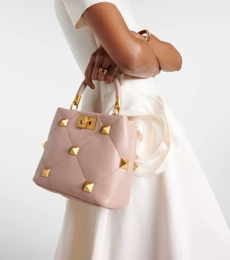 商品Valentino|Roman Stud Small leather tote bag,价格¥25418,第2张图片详细描述